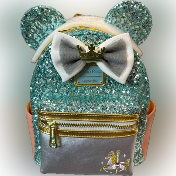 Loungefly X Disney The Main Attraction Series King Arthur’s Carousel NWT - Picture 1 of 5